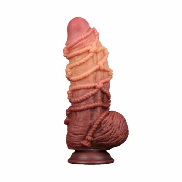 Realistic Dildos | Lovetoy Extreme Dildo With Rope Pattern