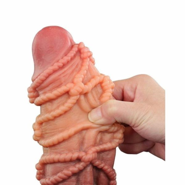 Realistic Dildos | Lovetoy Extreme Dildo With Rope Pattern