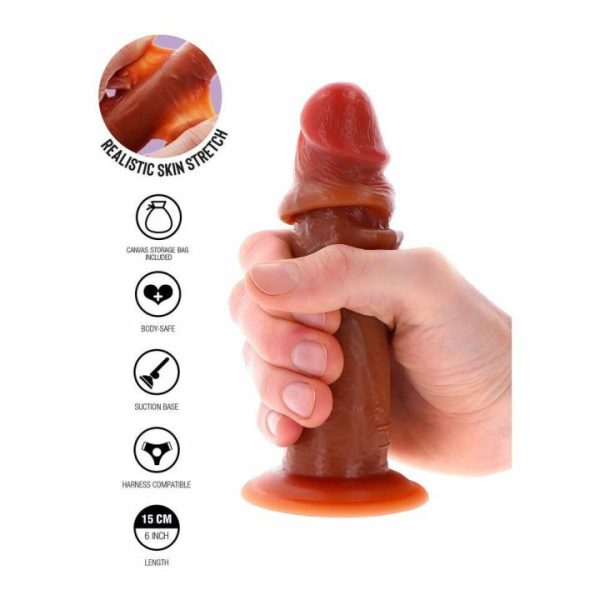 Realistic Dildos | ToyJoy Get Real Silicone Sliding Foreskin Dong