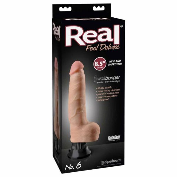 Realistic Vibrators | Real Feel Deluxe No 6 Flesh Penis Vibrator