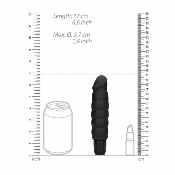 Realistic Vibrators | Ribbed Vibrator Black