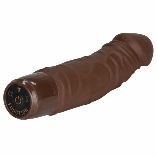 Realistic Vibrators | Stud Silicone Woody Flesh Brown Vibrator