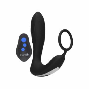 Remote Control Toys | Ouch E Stimulation And Vibration Butt Plug And Cock Ring