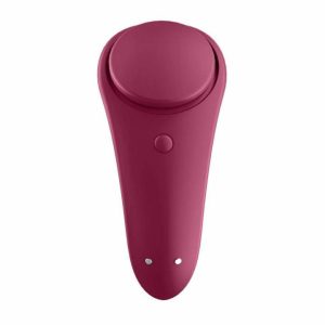 Remote Control Toys | Satisfyer App Enabled Sexy Secret Panty Vibrator Wine Red