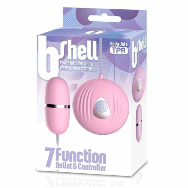 Remote Control Toys | The BShell 7 Function Bullet Vibe Pink