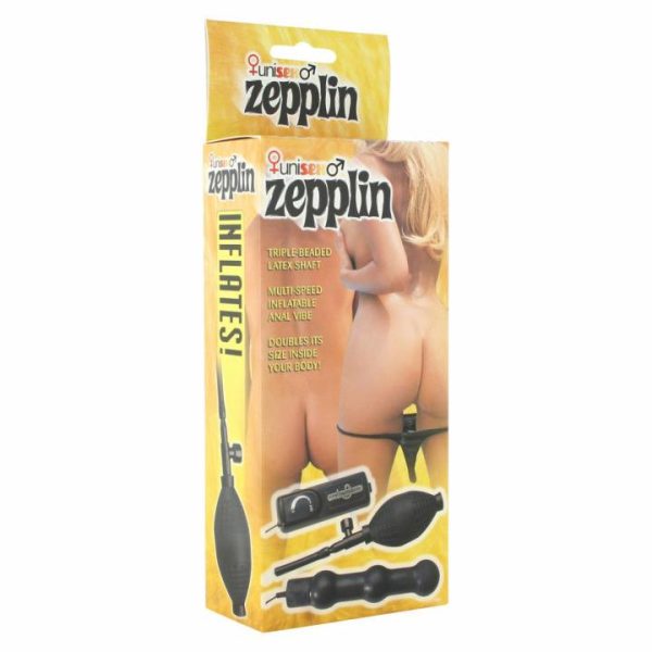 Remote Control Toys | Zepplin Unisex Inflatable Vibrating Anal Wand Black