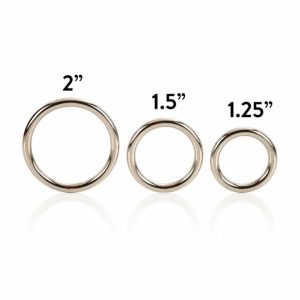 Sex Toy Kits | 3 Piece Silver Ring Set