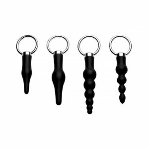 Sex Toy Kits | Master Series 4 Piece Silicone Anal Ringed Rimmer Set