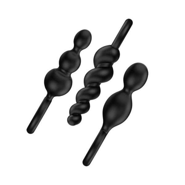 Sex Toy Kits | Satisfyer Booty Call Set Of 3 Black Anal Plugs