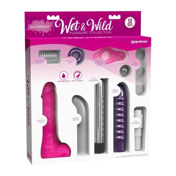 Sex Toy Kits | Wet and Wild 15 Piece waterproof Kit