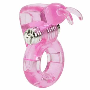 Sex Toys For Couples | Basic Essentials Bunny Enhancer Cock Ring With Stimulator