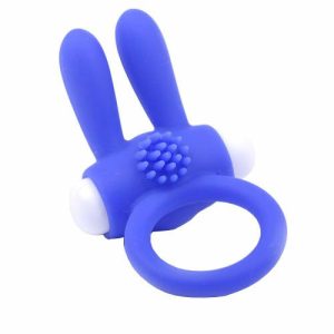 Sex Toys For Couples | Cockring With Rabbit Ears Blue