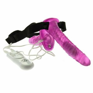 Strap On Dildos & Harnesses | Duo Vibrating Strap On Vibrating Dongs