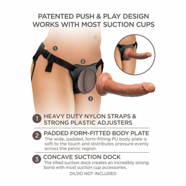 Strap On Dildos & Harnesses | King Cock Comfy Body Dock Strap On Harness