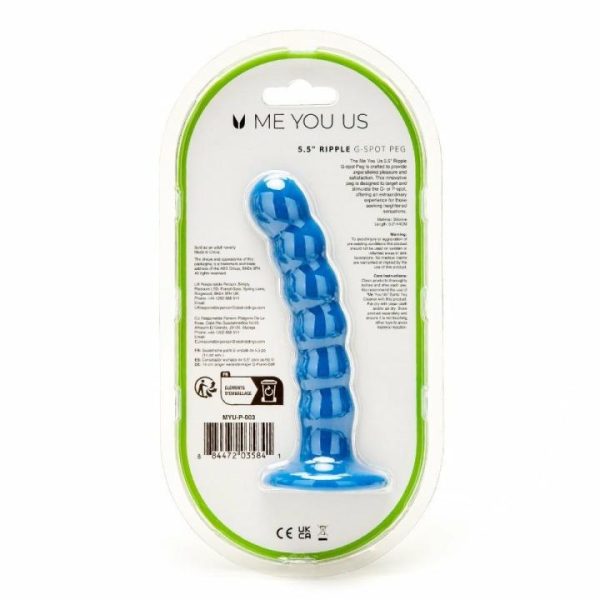 Strap On Dildos & Harnesses | Me You Us 5.5 Inch Ripple G Spot Peg Dildo