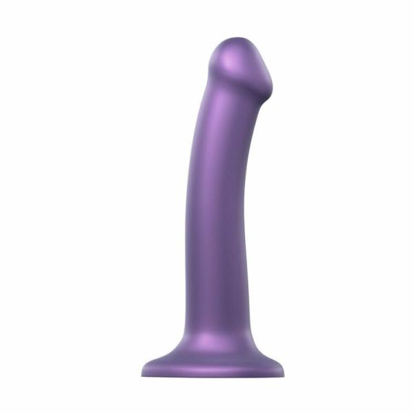 Strap On Dildos & Harnesses | Strap On Me Mono Density Metalic Shine Dildo Medium Purple