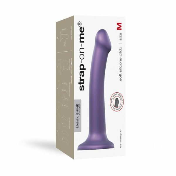 Strap On Dildos & Harnesses | Strap On Me Mono Density Metalic Shine Dildo Medium Purple