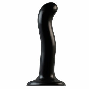 Strap On Dildos & Harnesses | Strap On Me Prostate and G Spot Curved Dildo Small Black