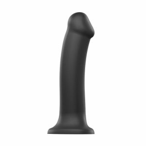 Strap On Dildos & Harnesses | Strap On Me Silicone Dual Density Bendable Dildo Medium Black