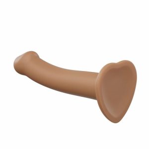 Strap On Dildos & Harnesses | Strap On Me Silicone Dual Density Bendable Dildo Small Caramel