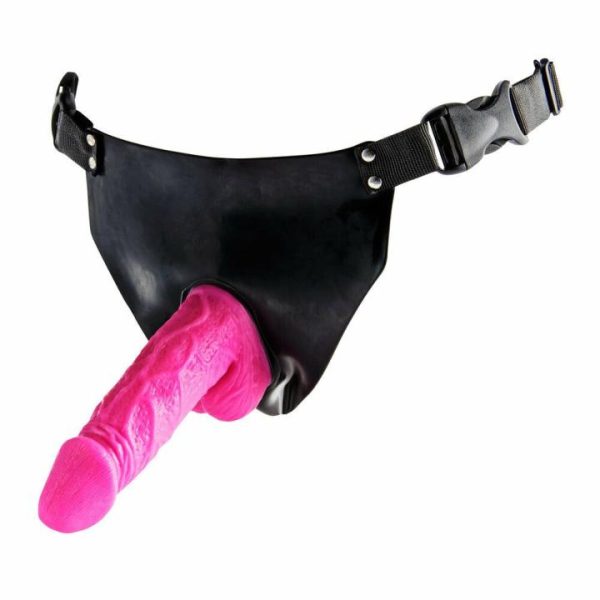 Strap On Dildos & Harnesses | Toy Joy Pink Powergirl Strap On Vibrating Dong