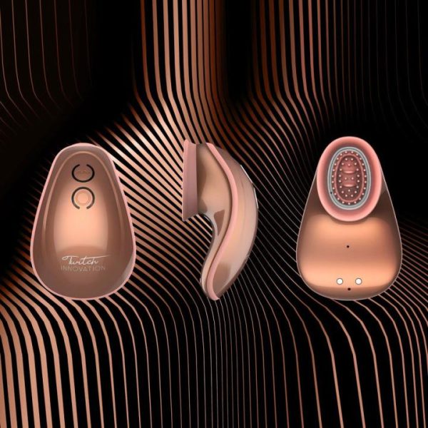 Sucking Vibrators | Twitch Rose Gold Hands Free Suction And Vibration Toy