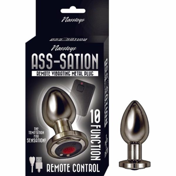 Vibrating Butt Plugs | Ass Sation Remote Vibrating Butt Plug Black