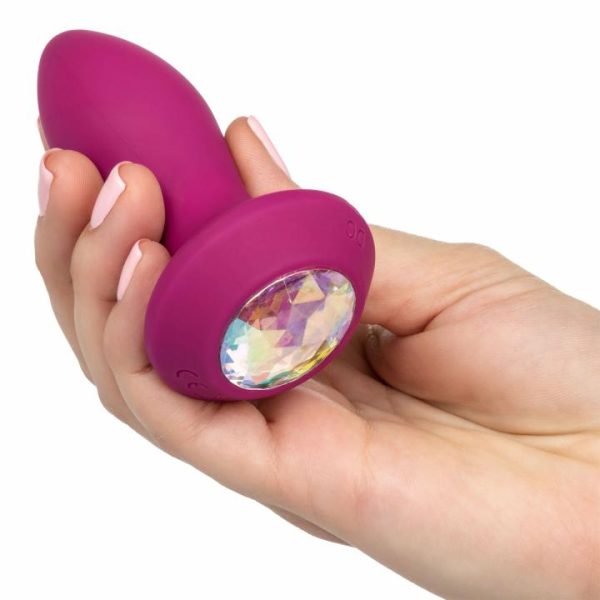 Vibrating Butt Plugs | PETITE Power Gem Butt Plug Vibrating Crystal Probe