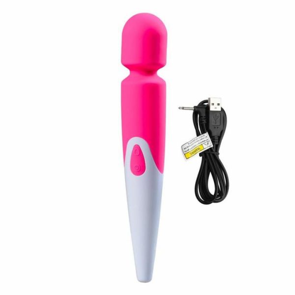 Wand Massagers | iWand 10 Speed Waterproof Rechargeable Wand Pink