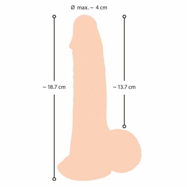 Realistic Dildos | Nature Skin Dildo With Movable Skin 19cm