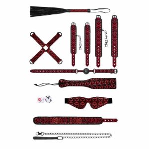 Sex Toy Kits | Ouch Luxury Bondage Kit Burgandy