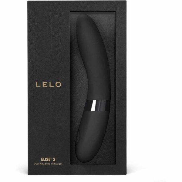 G-Spot Vibrators | Lelo Elise 2 Dual Powered G Spot Vibrator Black