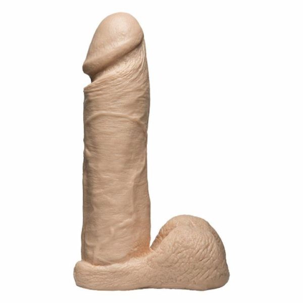 Realistic Dildos | VacULock 8 Inch Realistic Cock Attachment Flesh Pink