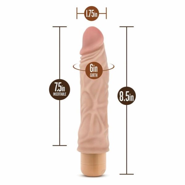 Realistic Vibrators | Dr. Skin Cock Vibe 10 Vibrating Dildo 8.5 Inches